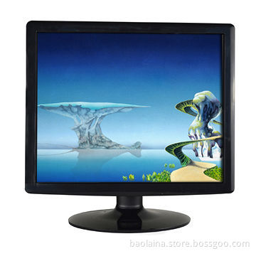 TFT 15 inch LCD PC Monitor Square 1024*768 Built-in VGA/DVI input 12 volt